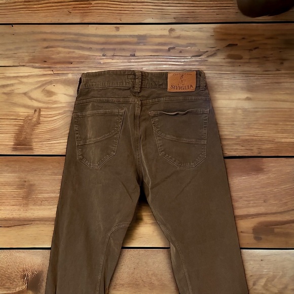 Siviglia Made in Italy Jeans/khaki color Unisex Size 31 - Picture 8 of 14